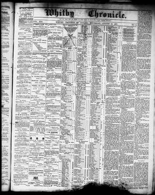 Whitby Chronicle, 23 Aug 1877