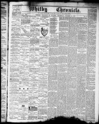 Whitby Chronicle, 18 Oct 1877