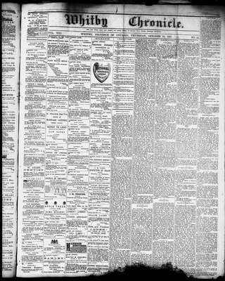 Whitby Chronicle, 25 Oct 1877