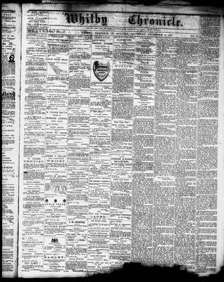 Whitby Chronicle, 6 Dec 1877