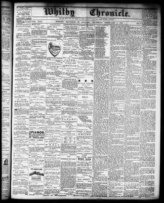 Whitby Chronicle, 7 Feb 1878