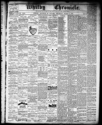 Whitby Chronicle, 7 Mar 1878