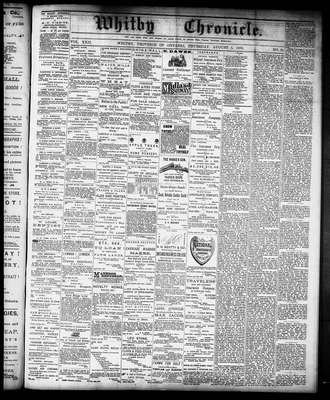 Whitby Chronicle, 1 Aug 1878