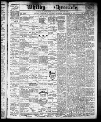 Whitby Chronicle, 19 Sep 1878