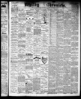 Whitby Chronicle, 31 Oct 1878