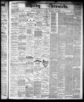 Whitby Chronicle, 7 Nov 1878