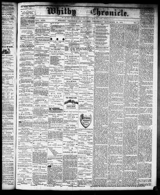 Whitby Chronicle, 28 Nov 1878