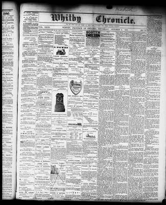 Whitby Chronicle, 9 Oct 1879