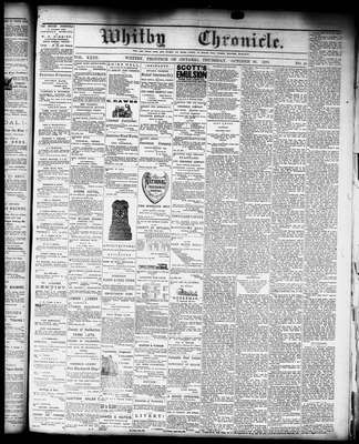 Whitby Chronicle, 30 Oct 1879