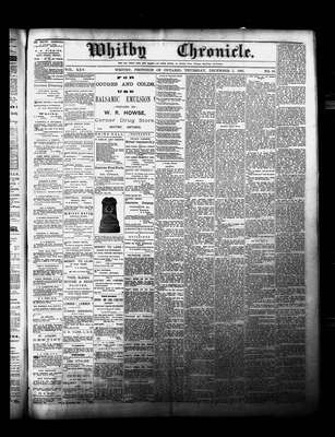 Whitby Chronicle, 1 Dec 1881