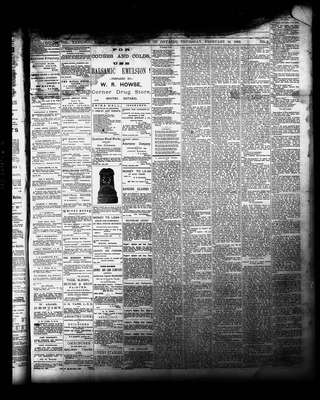 Whitby Chronicle, 16 Feb 1882