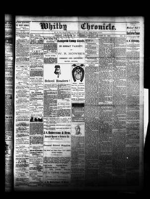 Whitby Chronicle, 31 Aug 1883