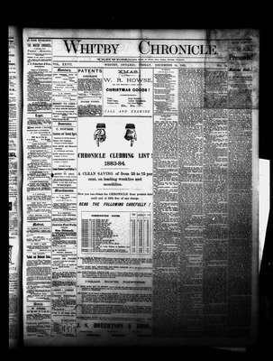 Whitby Chronicle, 14 Dec 1883