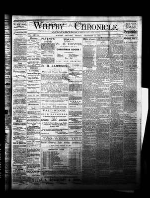 Whitby Chronicle, 21 Dec 1883