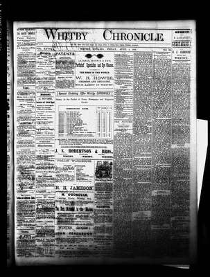 Whitby Chronicle, 4 Apr 1884