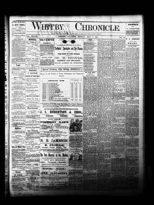 Whitby Chronicle, 2 May 1884