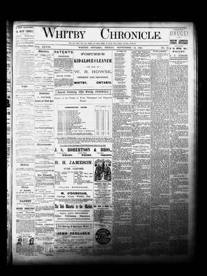 Whitby Chronicle, 12 Sep 1884