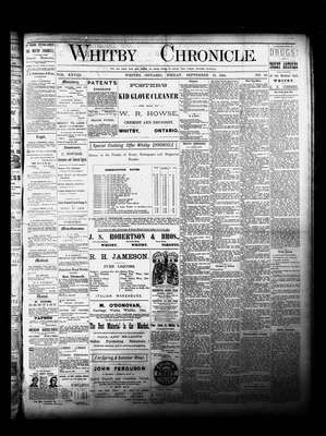 Whitby Chronicle, 19 Sep 1884