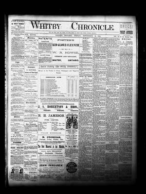 Whitby Chronicle, 26 Sep 1884