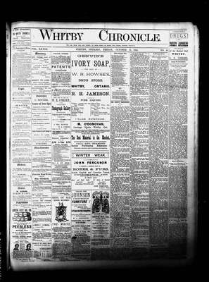 Whitby Chronicle, 31 Oct 1884