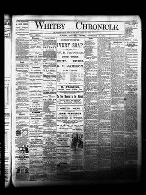 Whitby Chronicle, 21 Nov 1884