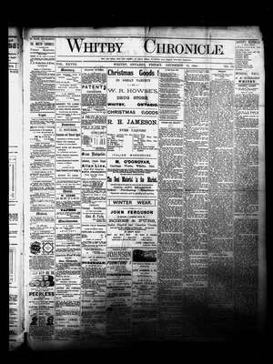 Whitby Chronicle, 12 Dec 1884