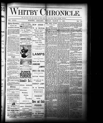 Whitby Chronicle, 11 Mar 1887