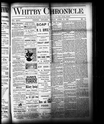 Whitby Chronicle, 15 Apr 1887