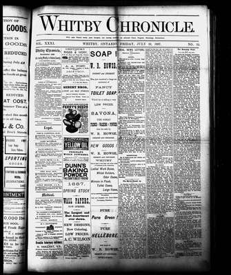 Whitby Chronicle, 22 Jul 1887