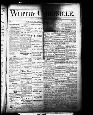 Whitby Chronicle, 2 Dec 1887