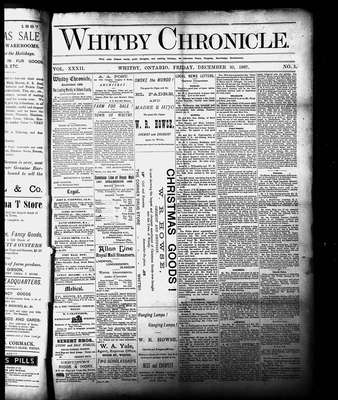 Whitby Chronicle, 30 Dec 1887