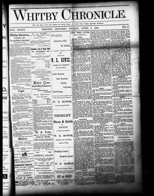 Whitby Chronicle, 6 Apr 1888