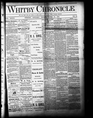 Whitby Chronicle, 20 Apr 1888