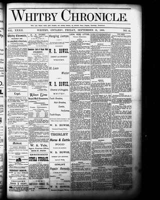 Whitby Chronicle, 21 Sep 1888