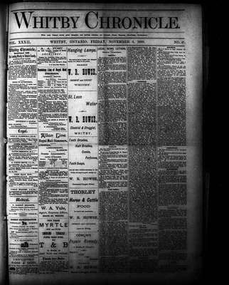 Whitby Chronicle, 2 Nov 1888