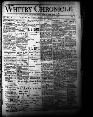 Whitby Chronicle, 30 Nov 1888