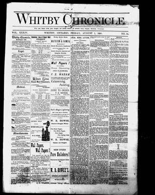 Whitby Chronicle, 1 Aug 1890