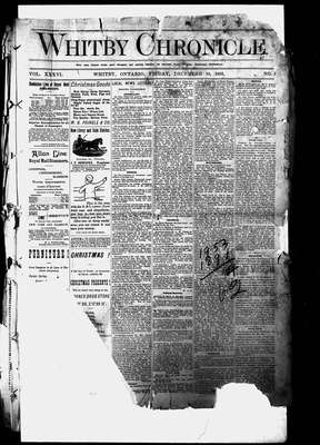 Whitby Chronicle, 18 Dec 1891