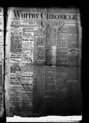 Whitby Chronicle, 22 Jan 1892