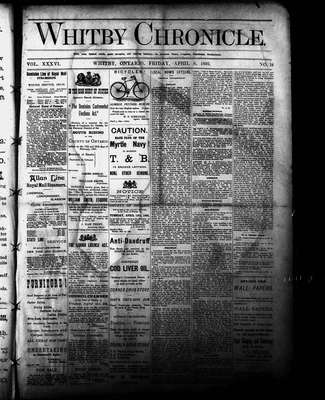 Whitby Chronicle, 8 Apr 1892