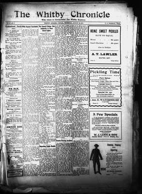 Whitby Chronicle, 24 Aug 1911