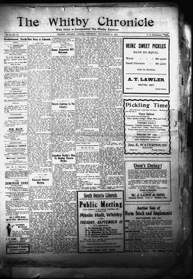 Whitby Chronicle, 14 Sep 1911