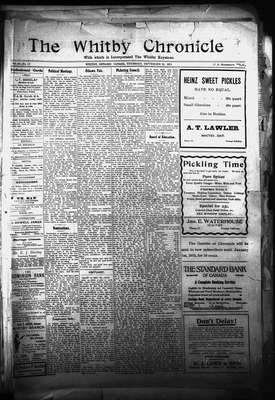 Whitby Chronicle, 21 Sep 1911