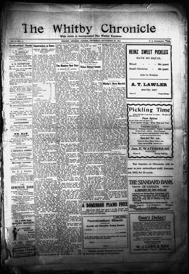 Whitby Chronicle, 28 Sep 1911