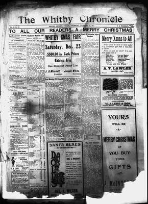 Whitby Chronicle, 21 Dec 1911