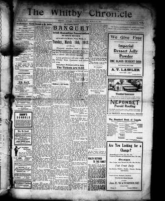 Whitby Chronicle, 14 Mar 1912