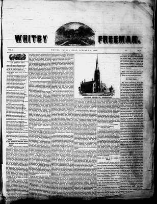 Whitby Freeman (Whitby, ON: J. S. Sprowle, 1850), 9 Jan 1850