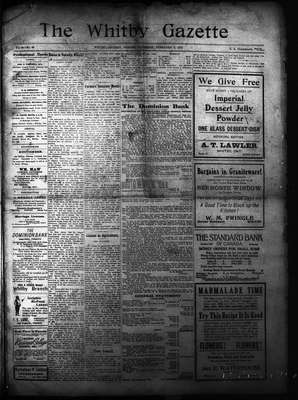 Whitby Gazette, 8 Feb 1912