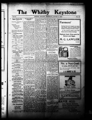 Whitby Keystone, 3 Aug 1905