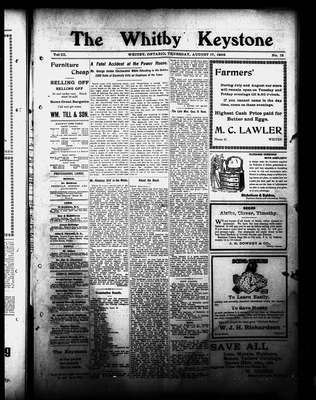 Whitby Keystone, 17 Aug 1905